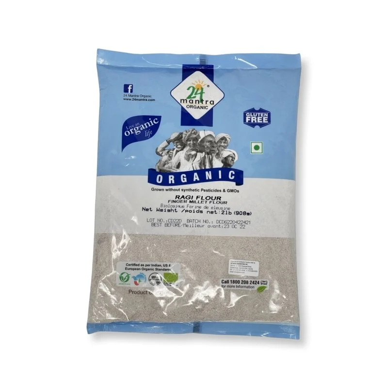 24 24 Mantra Organic Ragi Flour (Millet Flour) 2lb 2lb